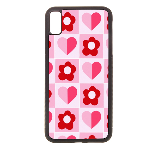 Hearts and Daisies - stylish phone case by Yaz Raja