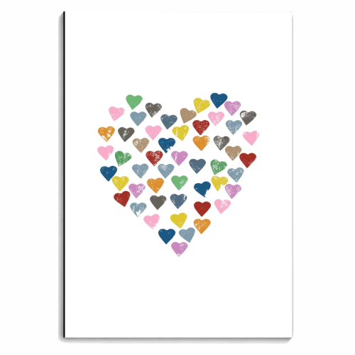 Hearts Heart - personalised A4, A5, A6 notebook by Emeline Tate