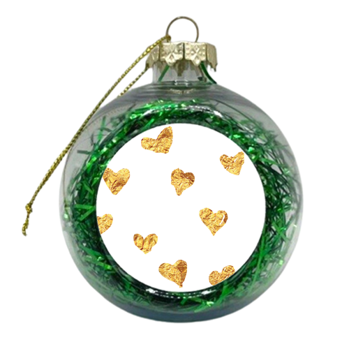Hearts of Gold Series of Gold - xmas bauble by Eunice Buchanan