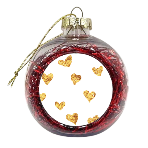 Hearts of Gold Series of Gold - xmas bauble by Eunice Buchanan