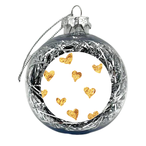 Hearts of Gold Series of Gold - xmas bauble by Eunice Buchanan