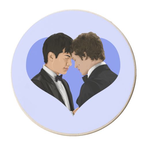 Heated Rivalry - personalised beer coaster by Pink and Pip