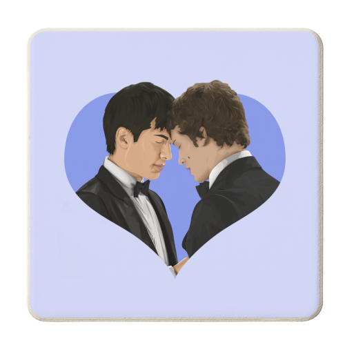 Heated Rivalry - personalised beer coaster by Pink and Pip