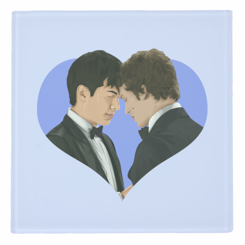 Heated Rivalry - personalised beer coaster by Pink and Pip