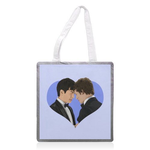 Heated Rivalry - printed canvas tote bag by Pink and Pip