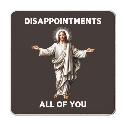 Heavenly Disappointment - personalised beer coaster by Faith Mercer