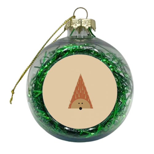 Hedgehog - xmas bauble by Maria Cox