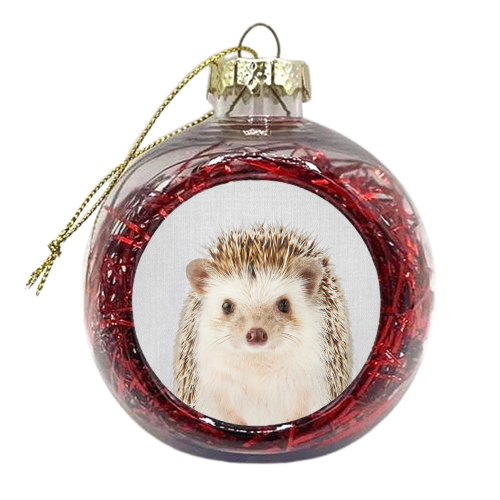 Hedgehog - Colorful - xmas bauble by Gal Design