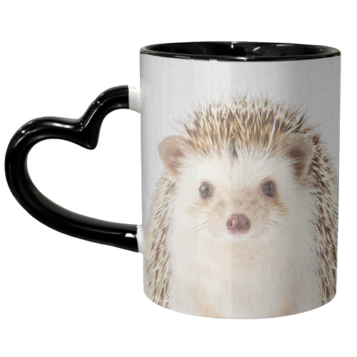 Hedgehog - Colorful - unique mug by Gal Design