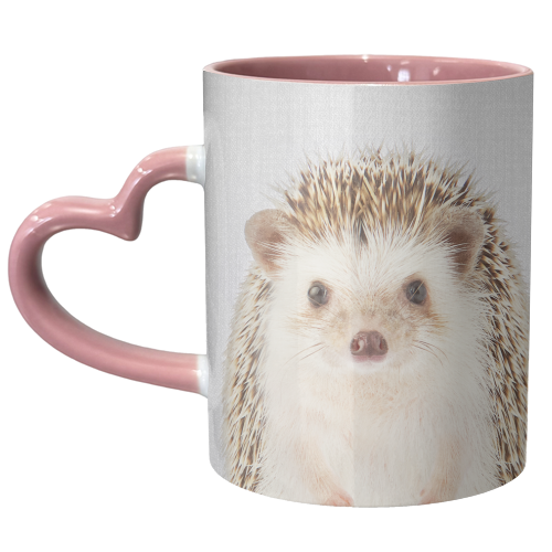 Hedgehog - Colorful - unique mug by Gal Design