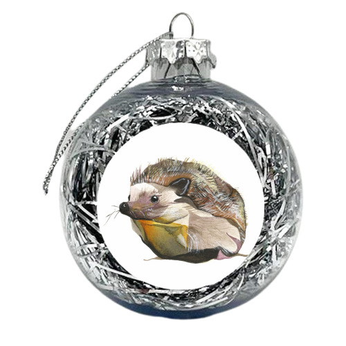Hedgehog - xmas bauble by Amelia Jane