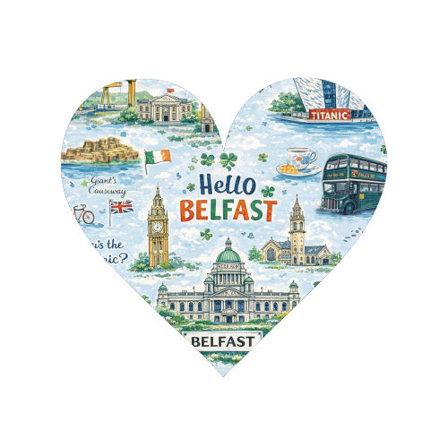 Hello Belfast - Magnet by Ms Doodle