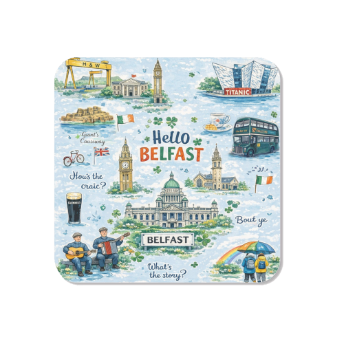 Hello Belfast - Magnet by Ms Doodle