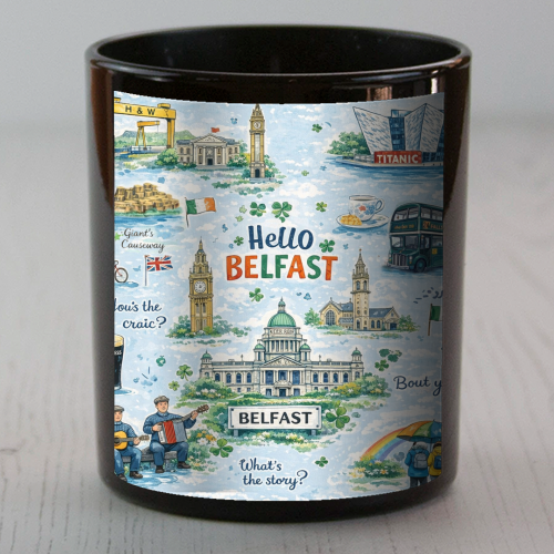 Hello Belfast - scented candle by Ms Doodle