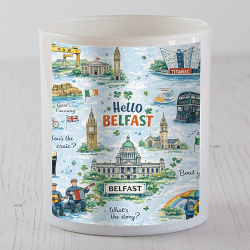 Hello Belfast - scented candle by Ms Doodle