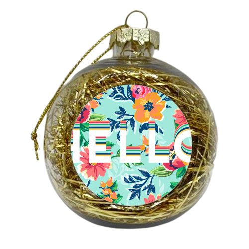 HELLO - xmas bauble by The 13 Prints