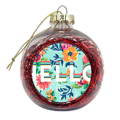 HELLO - xmas bauble by The 13 Prints
