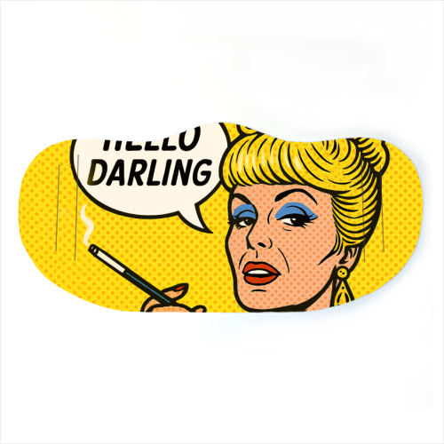Hello Darling - face cover mask by Ms Doodle