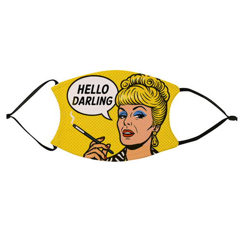 Hello Darling - face cover mask by Ms Doodle