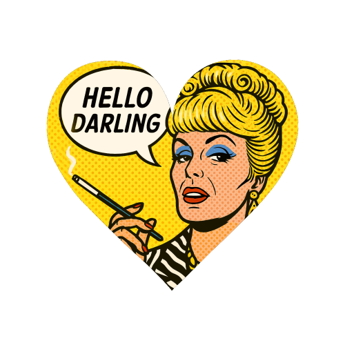 Hello Darling - Magnet by Ms Doodle