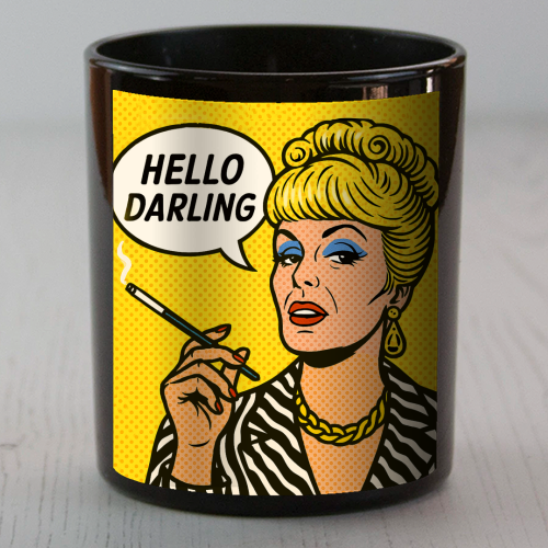 Hello Darling - scented candle by Ms Doodle