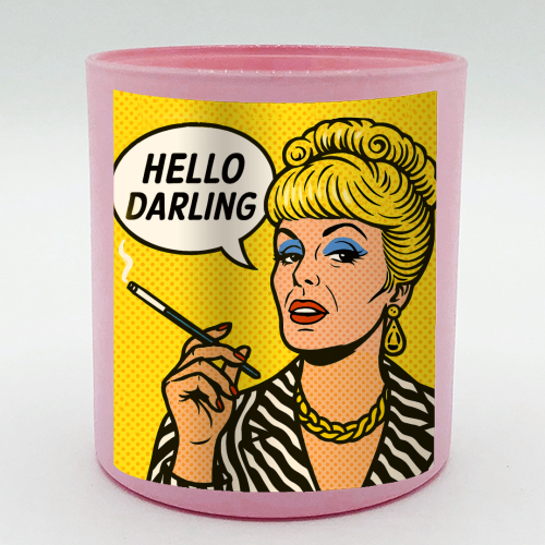 Hello Darling - scented candle by Ms Doodle