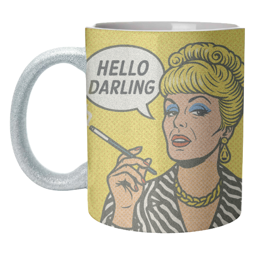 Hello Darling - unique mug by Ms Doodle