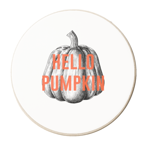 Hello Pumpkin - personalised beer coaster by The 13 Prints