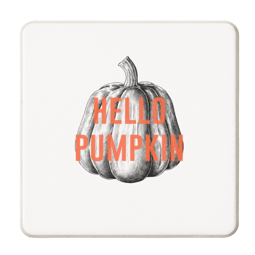 Hello Pumpkin - personalised beer coaster by The 13 Prints