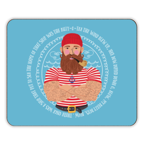 Hello Sailor Wellerman Sea Shanty - designer placemat by Claire Atwood