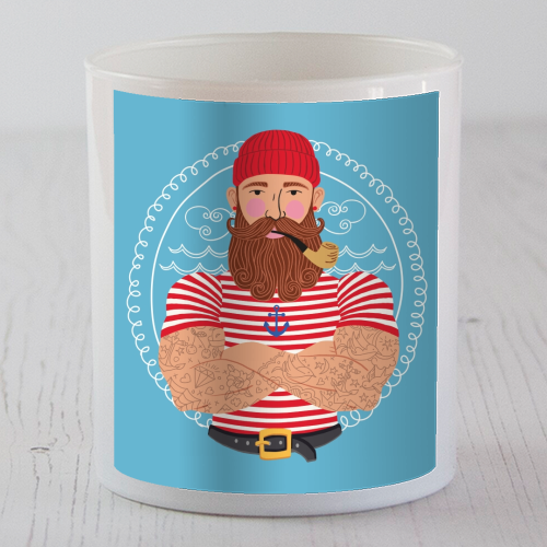 Hello Sailor Wellerman Sea Shanty - scented candle by Claire Atwood