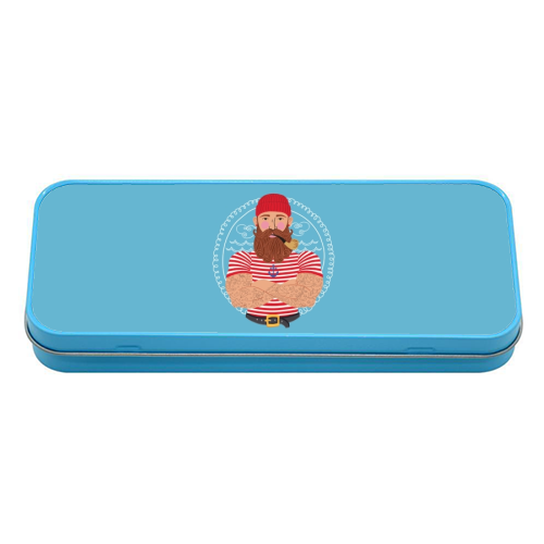 Hello Sailor Wellerman Sea Shanty - tin pencil case by Claire Atwood