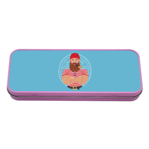 Hello Sailor Wellerman Sea Shanty - tin pencil case by Claire Atwood