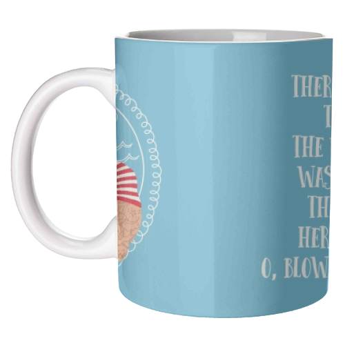 Hello Sailor Wellerman Sea Shanty - unique mug by Claire Atwood
