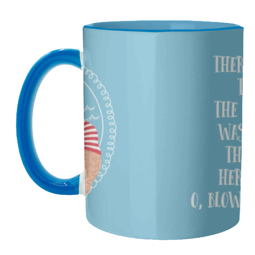 Hello Sailor Wellerman Sea Shanty - unique mug by Claire Atwood