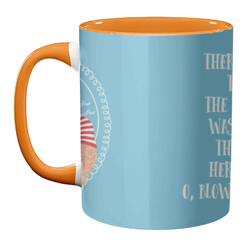 Hello Sailor Wellerman Sea Shanty - unique mug by Claire Atwood