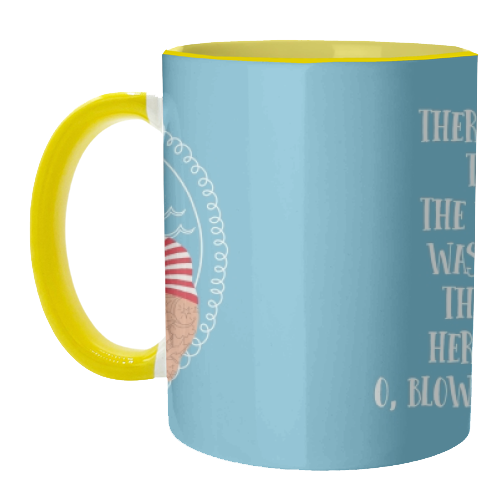 Hello Sailor Wellerman Sea Shanty - unique mug by Claire Atwood