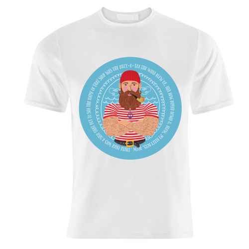 Hello Sailor Wellerman Sea Shanty - unique t shirt by Claire Atwood