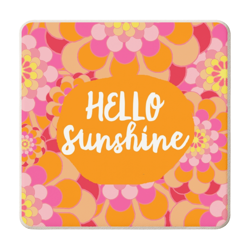 Hello Sunshine - personalised beer coaster by Giddy Kipper