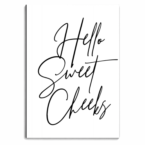 Hello Sweet Cheeks Script - personalised A4, A5, A6 notebook by Toni Scott