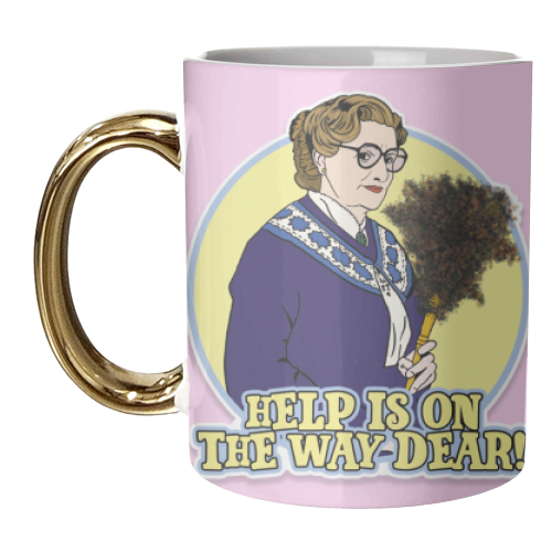 Help is on the way dear! - unique mug by Bite Your Granny