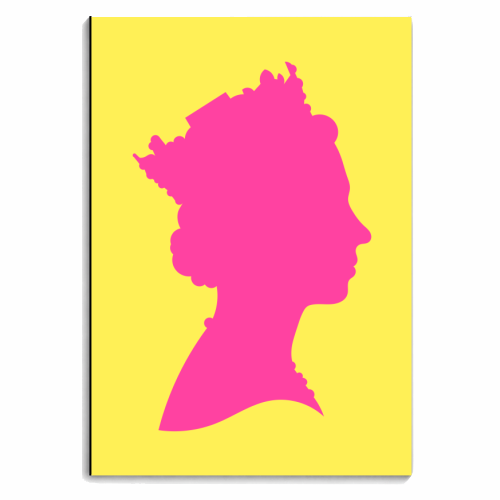 Her Majestic Majesty - personalised A4, A5, A6 notebook by Adam Regester