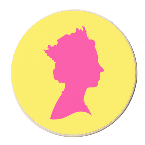 Her Majestic Majesty - personalised beer coaster by Adam Regester