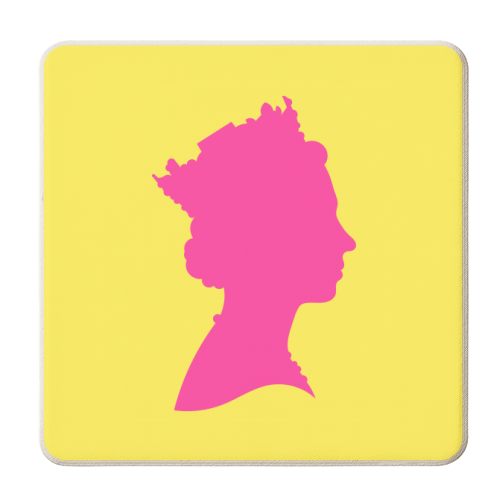 Her Majestic Majesty - personalised beer coaster by Adam Regester