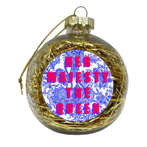 Her Majesty The Queen - xmas bauble by Eloise