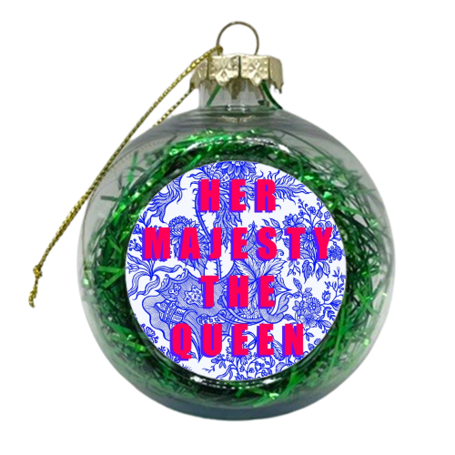Her Majesty The Queen - xmas bauble by Eloise