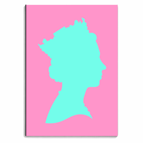 Her Majesty The Queen Royal Silhouette - personalised A4, A5, A6 notebook by Adam Regester