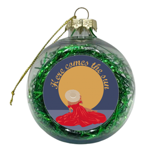 Here Comes The Sun - xmas bauble by Luxe and Loco