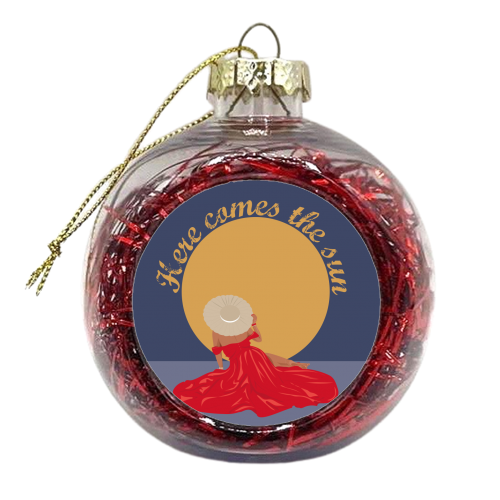 Here Comes The Sun - xmas bauble by Luxe and Loco