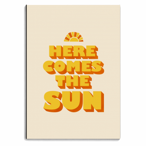 HERE COMES THE SUN - personalised A4, A5, A6 notebook by Ania Wieclaw